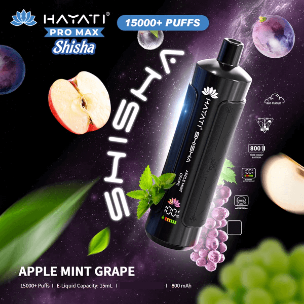 Hayati Shisha 15000 Puffs Disposable Vape Box of 10