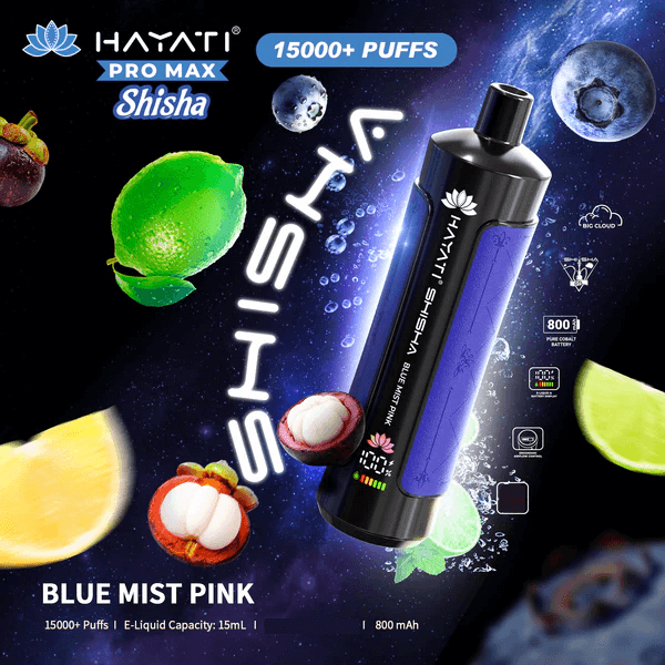 Hayati Shisha 15000 Puffs Disposable Vape