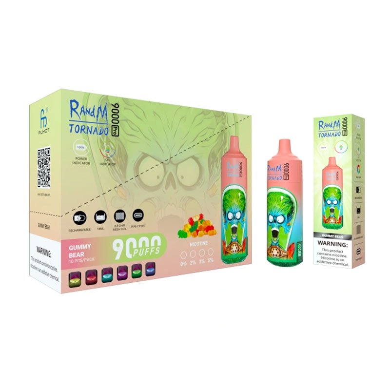 Randm Tornado 9000 Pro Puffs Disposable Vape Box Of 10