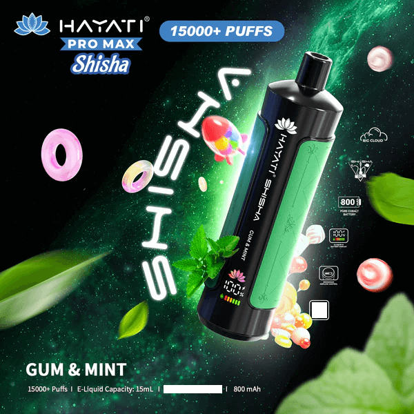 Hayati Shisha 15000 Puffs Disposable Vape