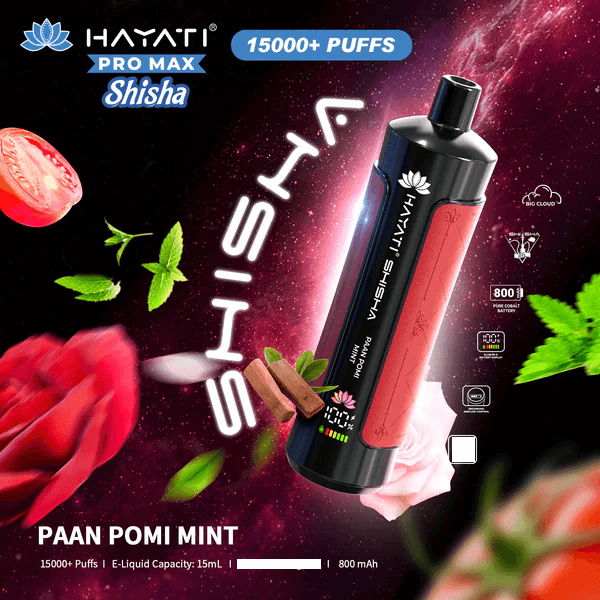 Hayati Shisha 15000 Puffs Disposable Vape