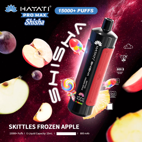 Hayati Shisha 15000 Puffs Disposable Vape Box of 10