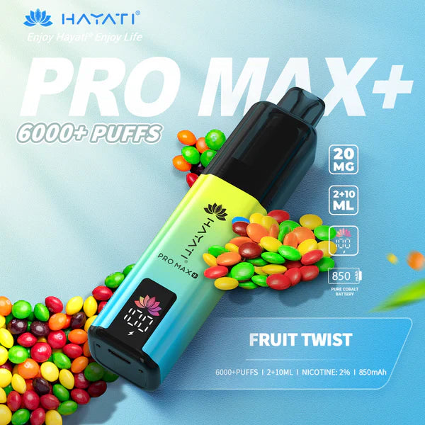 Hayat Pro Max+ 6000 Puffs Disposable Vape (Box of 10)