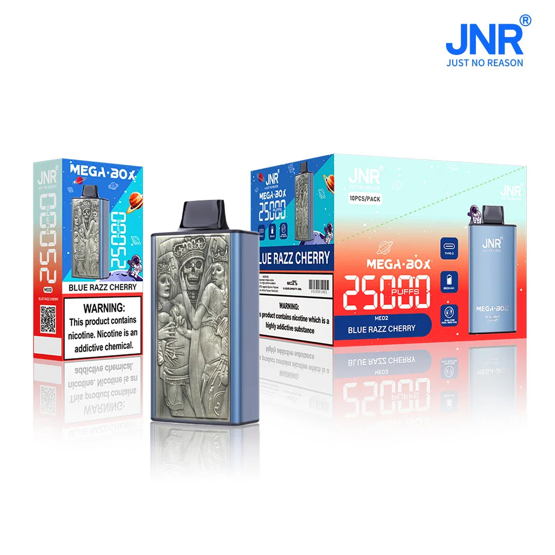 JNR Mega Box 25000 Puffs Disposable Vape (Box of 10)