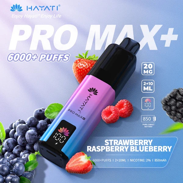 Hayat Pro Max+ 6000 Puffs Disposable Vape (Box of 10)